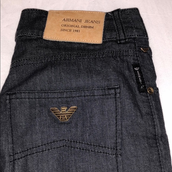 Authentic Emporio Armani dark wash grey jeans - Picture 2 of 9